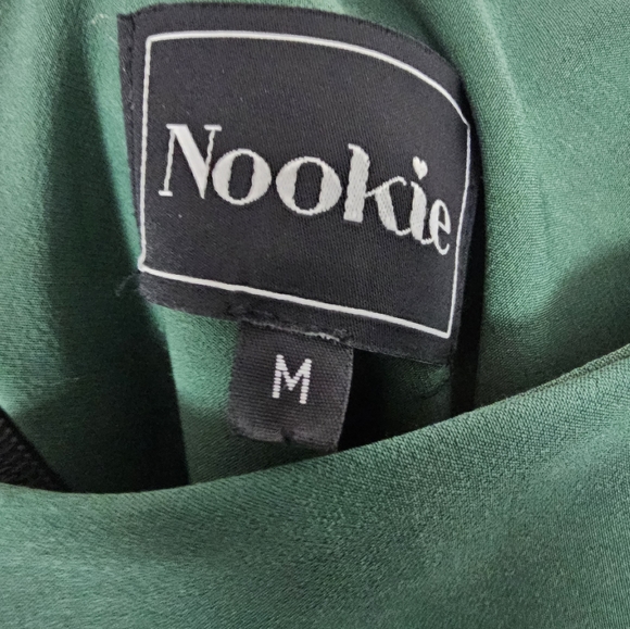 Nookie Billie Dress Size Medium Khaki Green Mini - Picture 8 of 9
